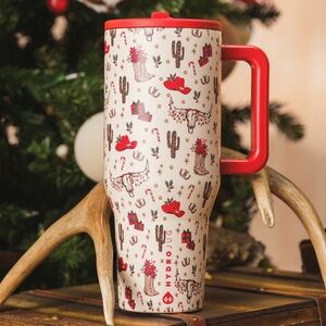 HydroJug Festive Travel Mug Christmas Cowboy 40 oz SPORT